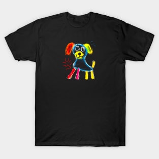 Crayon Puppy #3 T-Shirt